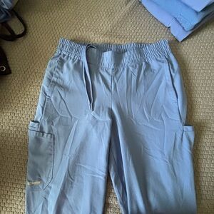 Figs Sky Blue Scrub Pants